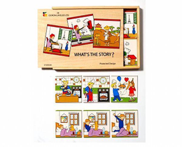 משחק לוחיות סיפור ברצף "מה הסיפור"